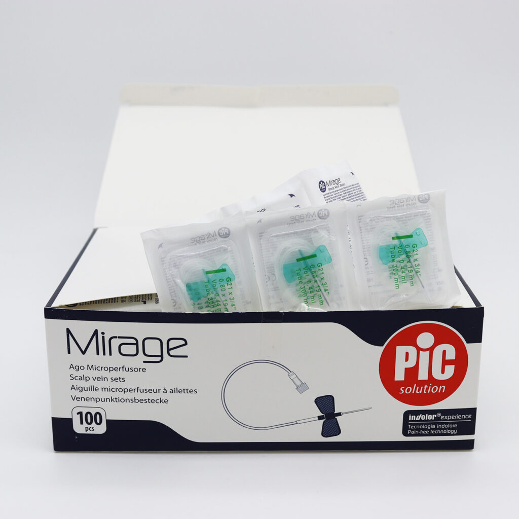 Aghi a farfalla sterili Pic Mirage 21G x3/4" - PIC - immagine 2